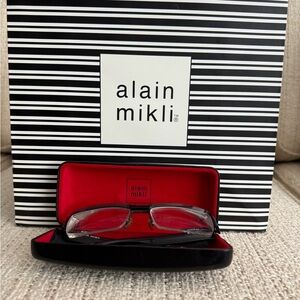 Alain Mikli Blue and Silver Glasses